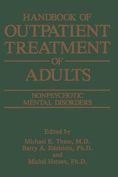 portada Handbook of Outpatient Treatment of Adults: Nonpsychotic Mental Disorders (en Inglés)