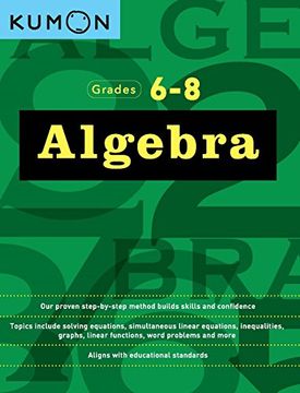 portada Algebra: Grades 6-8 (en Inglés)