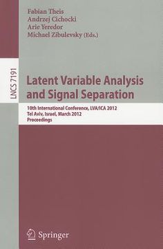 portada latent variable analysis and signal separation