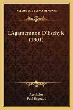 portada L'Agamemnon D'Eschyle (1901) (in French)