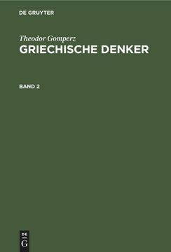 portada Theodor Gomperz: Griechische Denker. Band 2 
