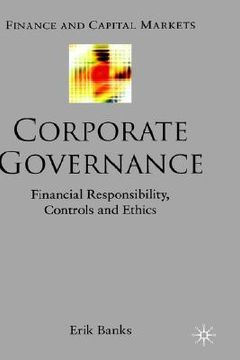 portada corporate governance: financial responsibility, controls and ethics (en Inglés)