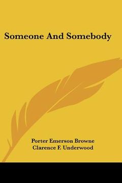 portada someone and somebody (in English)