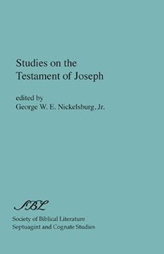 portada Studies on the Testament of Joseph (Septuagint and Cognate Studies)