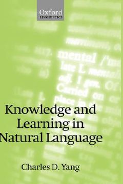 portada knowledge and learning in natural language (en Inglés)