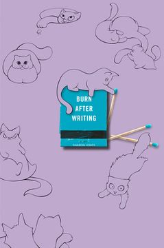 portada Burn After Writing (Purple With Cats) (in English)