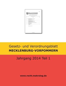 portada Gesetz- und Verordnungsblatt MECKLENBURG-VORPOMMERN: Jahrgang 2014 Teil 1