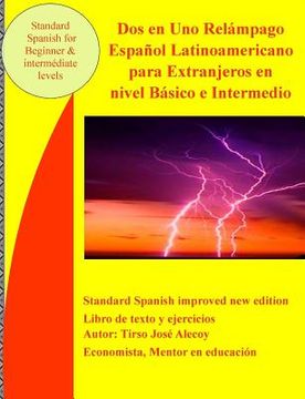 portada Dos en Uno Relámpago español latinoamericano para extranjeros en nivel básico e intermedio: Spanisch for beginner and intermediate