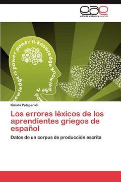 portada los errores l xicos de los aprendientes griegos de espa ol (in Spanish)