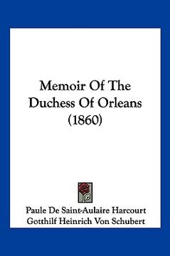 portada memoir of the duchess of orleans (1860) (in English)