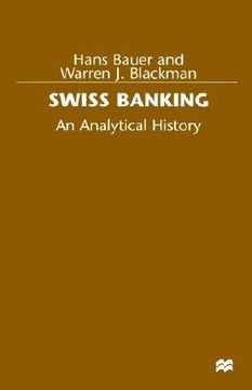 portada swiss banking: an analytical history (en Inglés)