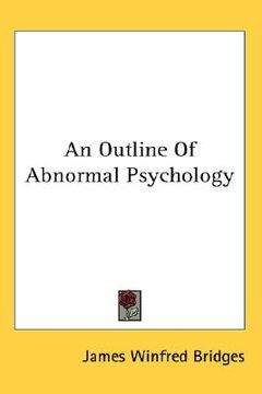 portada an outline of abnormal psychology (in English)