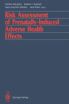 portada risk assessment of prenatally-induced adverse health effects (en Inglés)