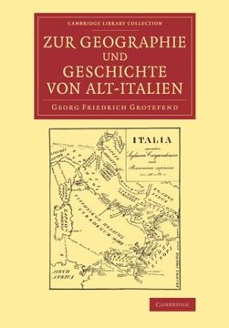 portada Zur Geographie und Geschichte von Alt-Italien (Cambridge Library Collection - Classics) (in German)