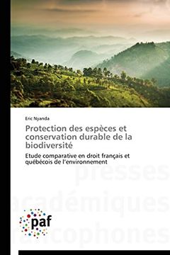 portada Protection des espèces et conservation durable de la biodiversité
