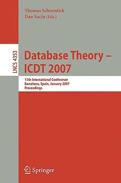 portada database theory icdt 2007 (en Inglés)