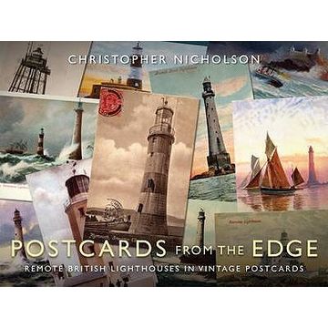portada Postcards from the Edge: Remote British Lighthouses in Vintage Postcards (en Inglés)