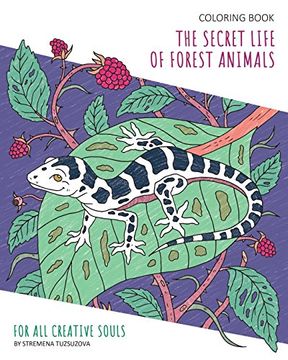 portada Coloring Book: The Secret Life of Forest Animals (en Inglés)