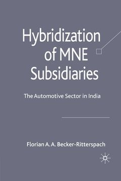 portada Hybridization of MNE Subsidiaries: The Automotive Sector in India (en Inglés)