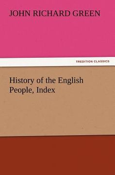 portada history of the english people, index