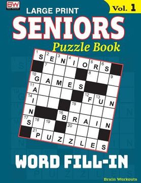 portada SENIORS Puzzle Book: WORD FILL-IN, Specially designed for adults (en Inglés)