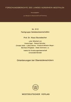 portada Orientierungen Bei Oberstufenschülern (en Alemán)