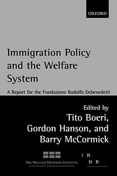 portada Immigration Policy and the Welfare State: A Report for the Fondazione Rodolfo Debenedetti (en Inglés)
