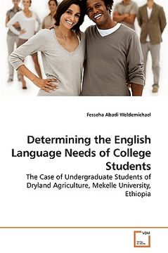 portada determining the english language needs of college students (en Inglés)
