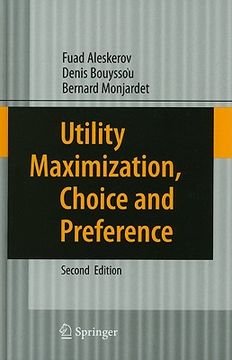 portada utility maximization, choice and preference