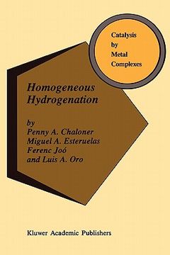 portada homogeneous hydrogenation (en Inglés)