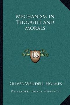 portada mechanism in thought and morals (en Inglés)