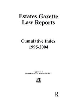 portada Eglr 2004 Cumulative Index (en Inglés)