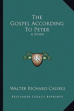 portada the gospel according to peter: a study