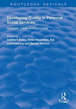 portada Developing Quality in Personal Social Services: Concepts, Cases and Comments