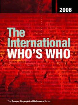 portada The International Who's Who 2006 (in English)