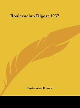 portada rosicrucian digest 1937 (in English)