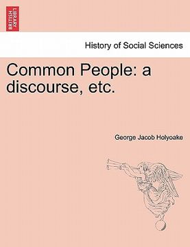 portada common people: a discourse, etc. (en Inglés)
