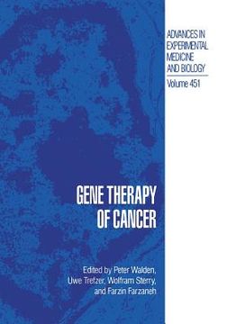 portada Gene Therapy of Cancer (en Inglés)