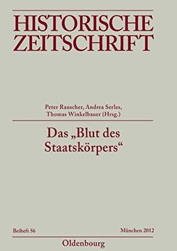 portada Das Blut des Staatskörpers (Historische Zeitschrift (en Alemán)