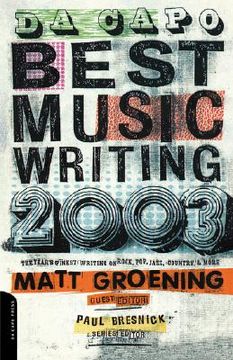 portada da capo best music writing 2003: the year's finest writing on rock, pop, jazz, country & more