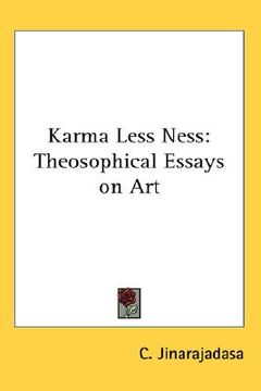 portada karma less ness: theosophical essays on art (en Inglés)