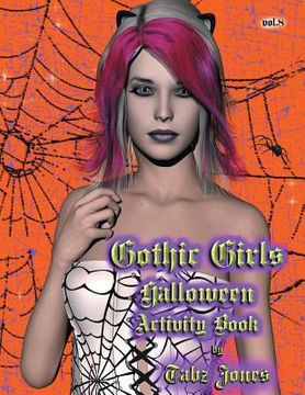 portada Gothic Girls Halloween Activity Book (en Inglés)