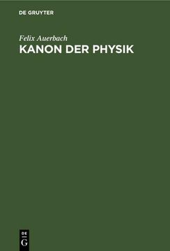 portada Kanon der Physik (en Alemán)