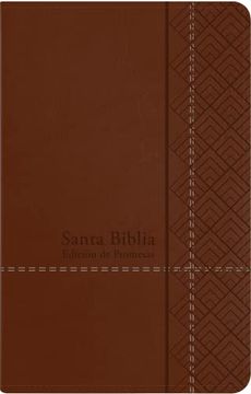 portada Santa Biblia de Promesas Reina Valera 1960- Tamaño Manual, Letra Grande, Café con Cremayera e Índice