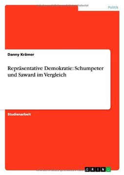 portada Repräsentative Demokratie: Schumpeter und Saward im Vergleich (German Edition)