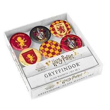 portada Harry Potter: Gryffindor Glass Magnet set (Set of 6) (Classic Collection) (en Inglés)