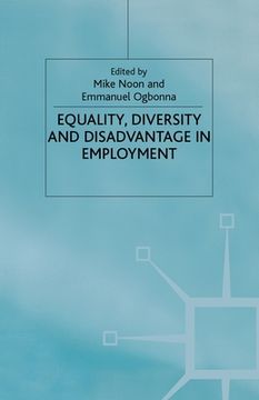 portada Equality. Diversity and Disadvantage in Employment (in English)