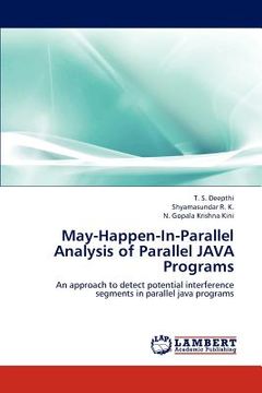 portada may-happen-in-parallel analysis of parallel java programs (en Inglés)