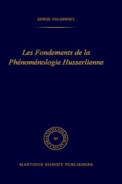 portada les fondements de la phenomenologie husserlienne (en Inglés)