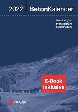 portada Beton-Kalender 2022 Schwerpunkte: Nachhaltigkeit, Digitalisierung, Instandhaltung (2 Teile und Inkl. E-Book als Pdf)
